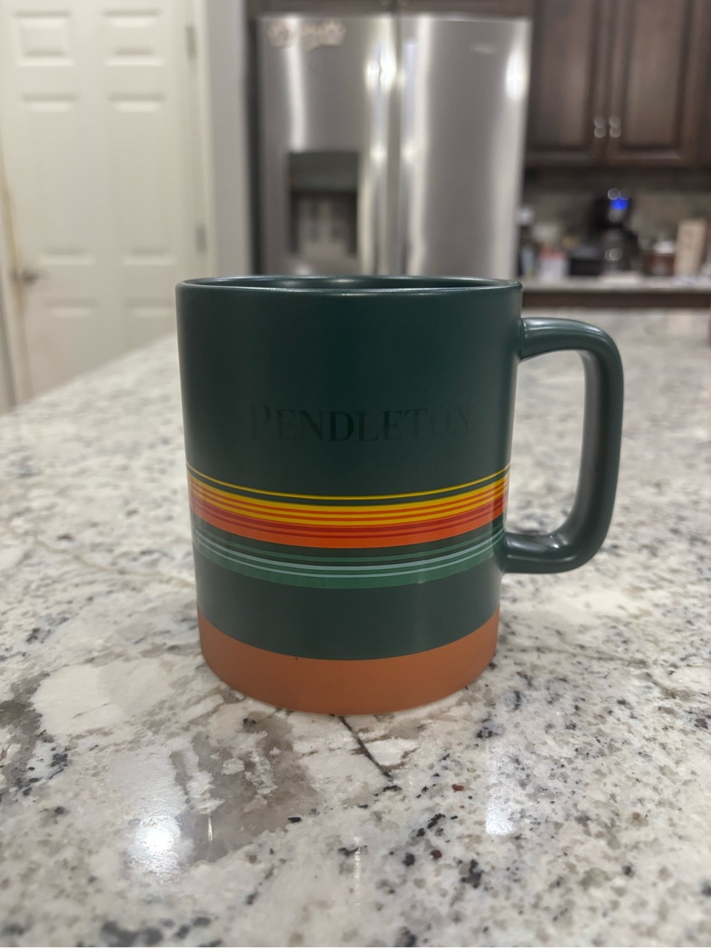 Pendleton Hazel Creek National Park 18oz Stoneware Coffee Mug Forest Green